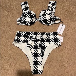 WeWoreWhat houndstooth bikini